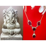 Bijoux indiens argent - Collier indien Améthyste